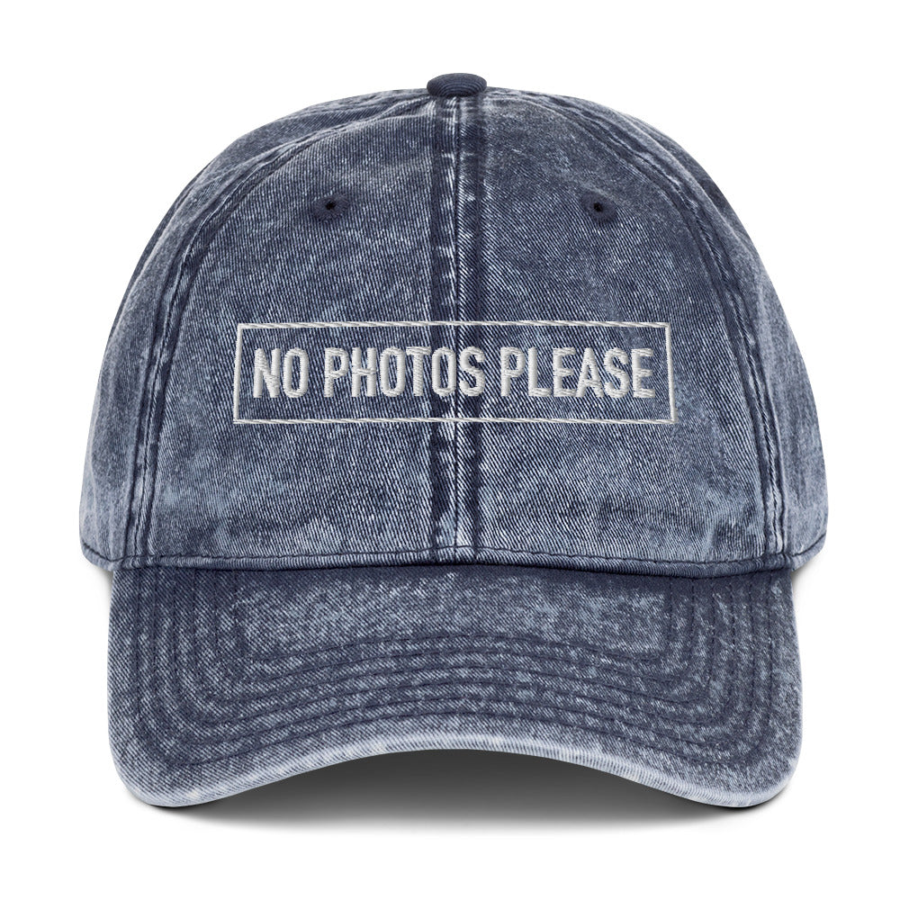 NO PHOTOS DENIM CAP
